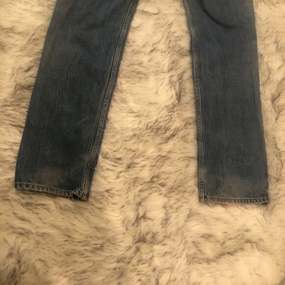 Vintage Mens Blue Levi’s 501xx 501 33x36 Straight Leg Classic Fit Jeans - Picture 12 of 15